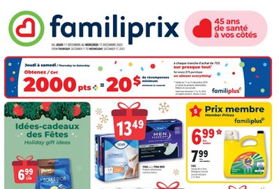 Familiprix Flyer December 11 to 17