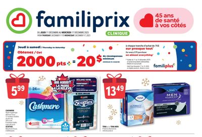 Familiprix Clinique Flyer December 11 to 17