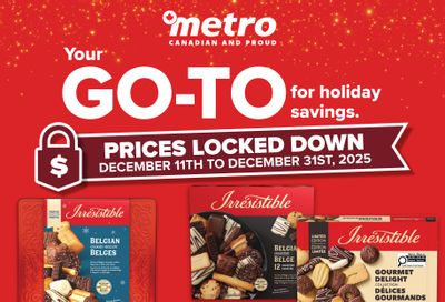 Metro (ON) Prices Locked Down Flyer December 11 to 31