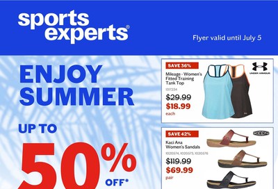 Sports Experts Flyer June 22 to July 5