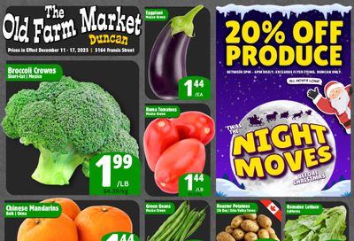 The Old Farm Market (Duncan) Flyer December 11 to 17