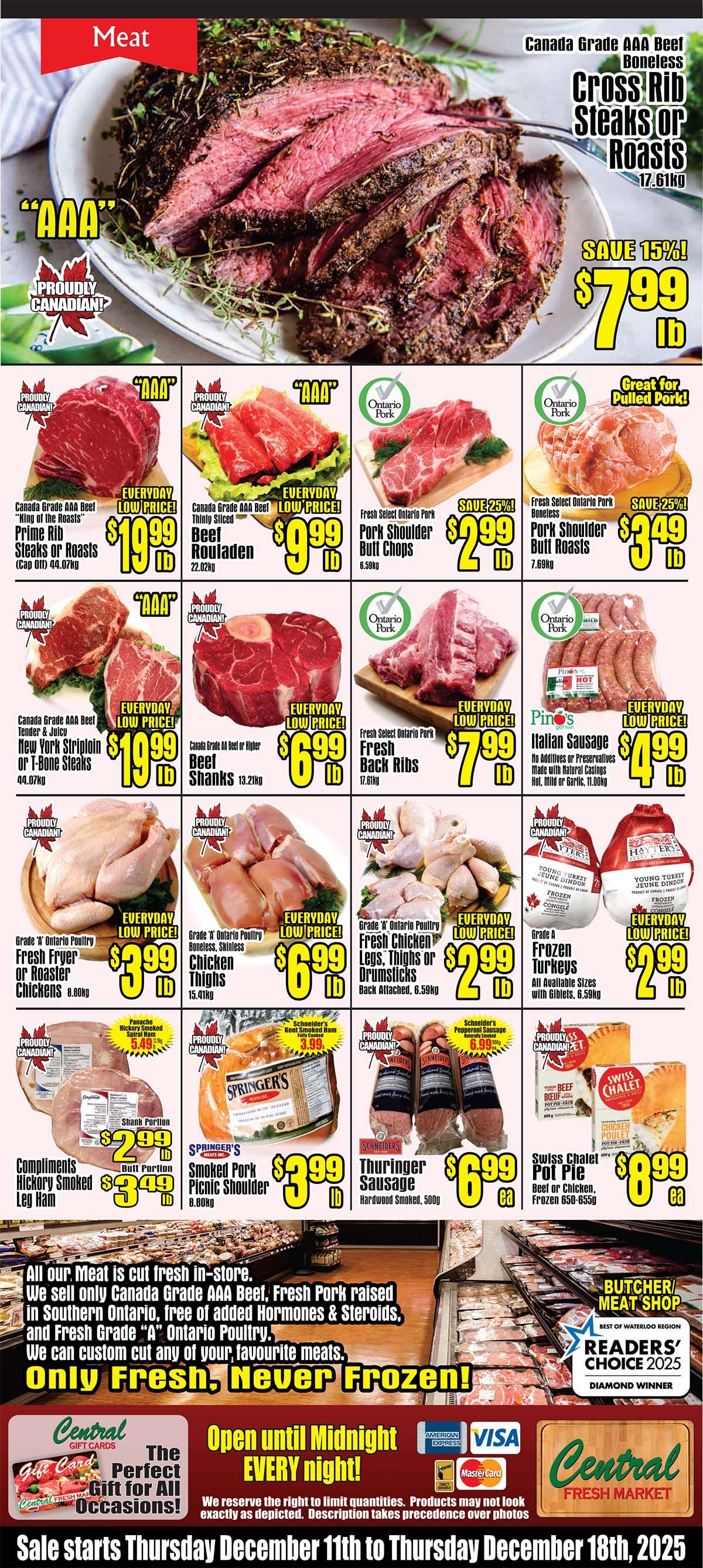 Central Fresh Market Flyer December 11 to 18