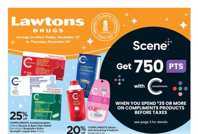 Lawtons Drugs (NB, PE, NL) Flyer December 12 to 18
