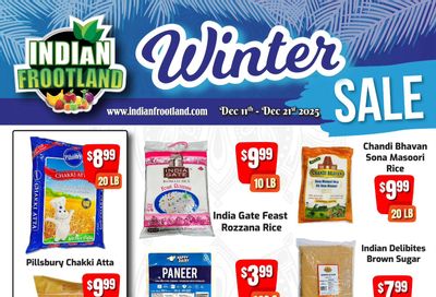 Indian Frootland Flyer December 11 to 21