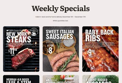 Meridian Farm Market Flyer December 11 to 17