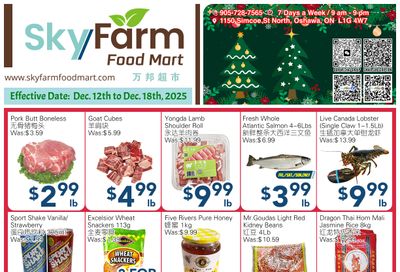 SkyFarm Food Mart Flyer December 12 to 18
