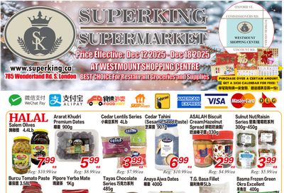 Superking Supermarket (London) Flyer December 12 to 18