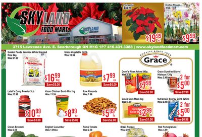 Skyland Food Mart Flyer December 12 to 18
