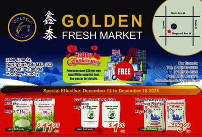 Golden Fresh Market Flyer December 12 to 18
