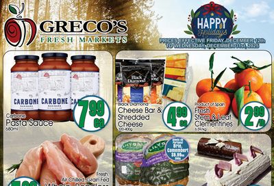 Greco's Fresh Market Flyer December 12 to 31