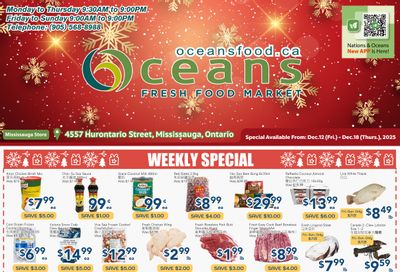 Oceans Fresh Food Market (Mississauga) Flyer December 12 to 18