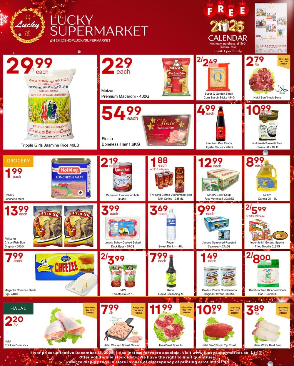 Lucky Supermarket (Surrey) Flyer December 12 to 18