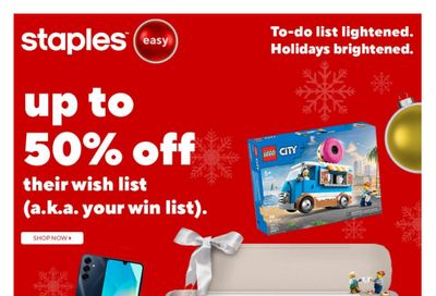 Staples Flyer December 12 to 18