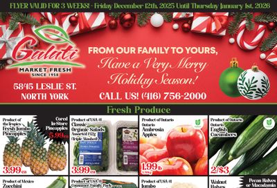 Galati Market Fresh Flyer December 12 to January 1