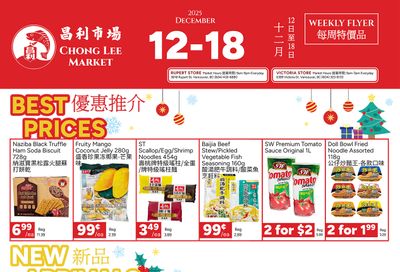 Chong Lee Market Flyer December 12 to 18
