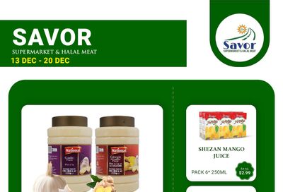 Savor Supermarket Flyer December 13 to 20