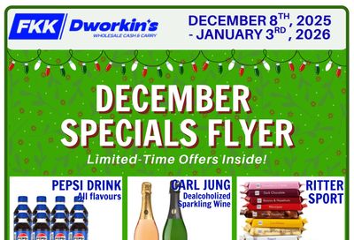 FKK Wholesale Cash & Carry Flyer December 8 to January 3