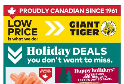 Giant Tiger (ON) Flyer December 17 to 24