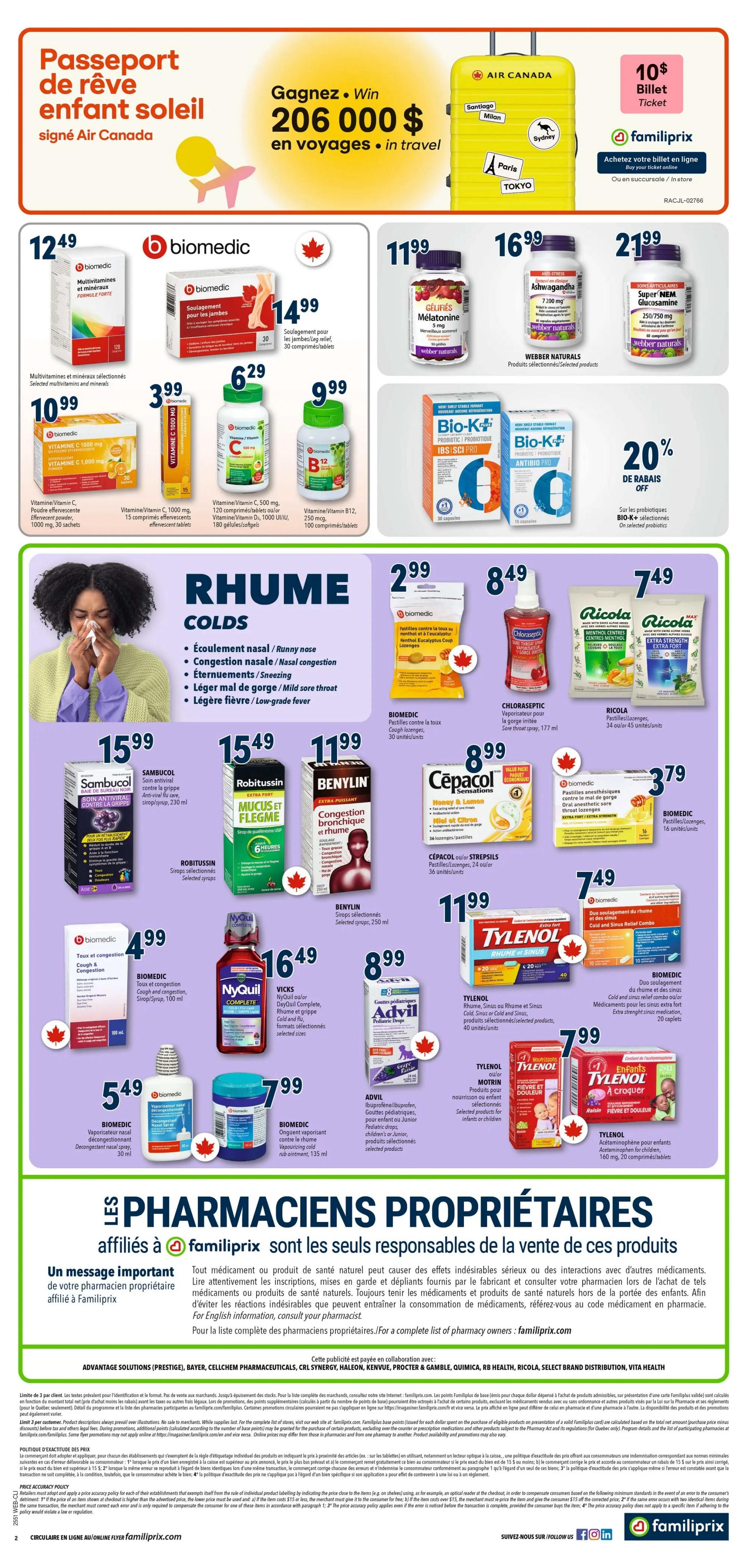 Familiprix Clinique Flyer December 18 to 24
