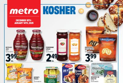 Metro (ON) Kosher Flyer December 18 to January 14