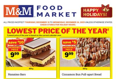 M&M Food Market (Atlantic, ON, West) Flyer December 18 to 24