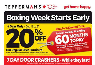 Tepperman's Flyer December 18 to 25