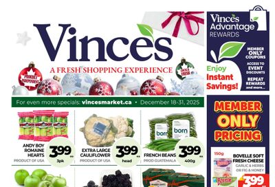 Vince's Market Flyer December 18 to 31