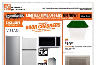Home Depot (Atlantic) Flyer December 18 to 31