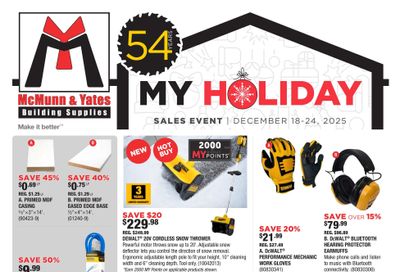 McMunn & Yates Building Supplies Flyer December 18 to 24