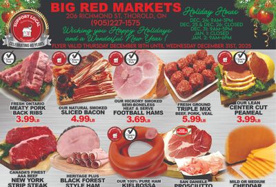 Big Red Markets Flyer December 18 to 31