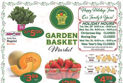 The Garden Basket Flyer December 18 to 24