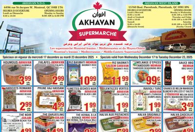 Akhavan Supermarche Flyer December 17 to 23