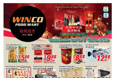 WinCo Food Mart (HWY 7) Flyer December 18 to 24