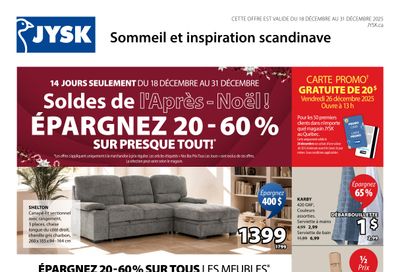 JYSK (QC) Flyer December 18 to 31