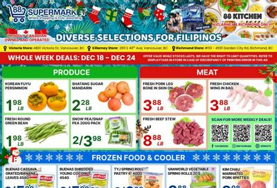 88 Supermarket Flyer December 18 to 24