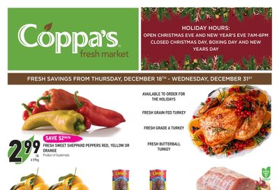 Coppa's Fresh Market Flyer December 18 to 31