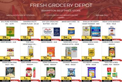 Fresh Grocery Depot Flyer December 18 to 24