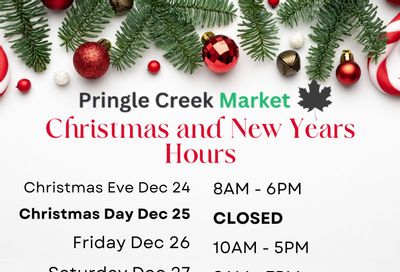 Pringle Creek Market Flyer December 18 to January 1