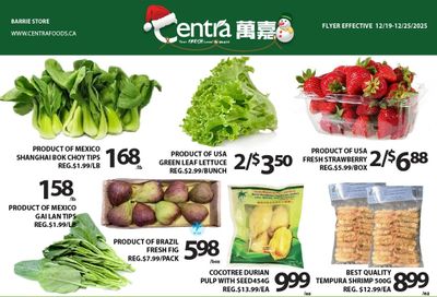 Centra Foods (Barrie) Flyer December 19 to 25