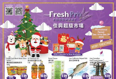 FreshPro Foodmart (Richmond Hill) Flyer December 19 to 25