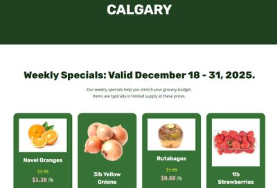 H&W Produce Flyer December 18 to 31