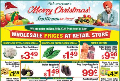 Fruiticana (Greater Vancouver) Flyer December 18 to 24