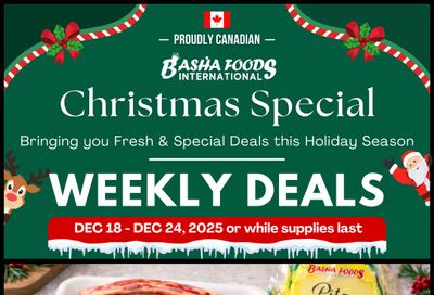 Basha Foods International Flyer December 18 to 24