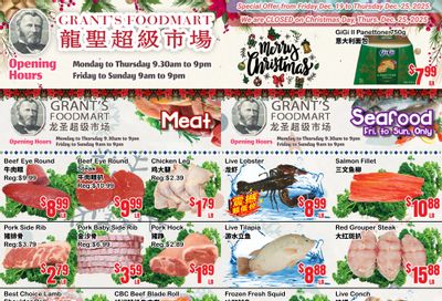 Grant's Food Mart Flyer December 19 to 25