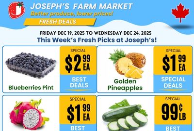 Joseph's Farm Market Flyer December 19 to 24