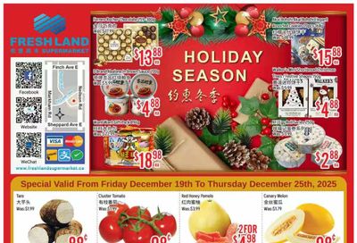 FreshLand Supermarket Flyer December 19 to 25
