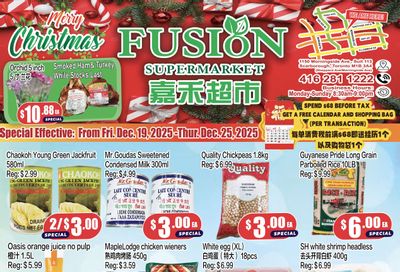 Fusion Supermarket (Scarborough) Flyer December 19 to 25