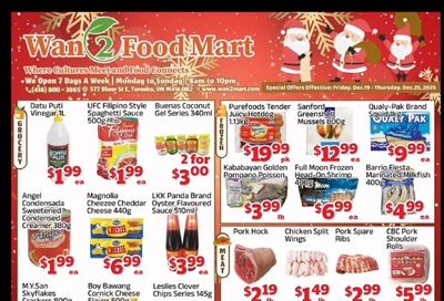 Wan 2 Food Mart Flyer December 19 to 25