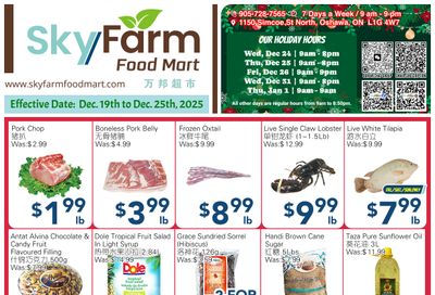 SkyFarm Food Mart Flyer December 19 to 25