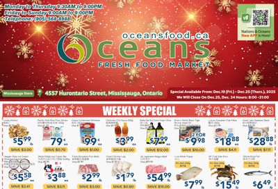 Oceans Fresh Food Market (Mississauga) Flyer December 19 to 25